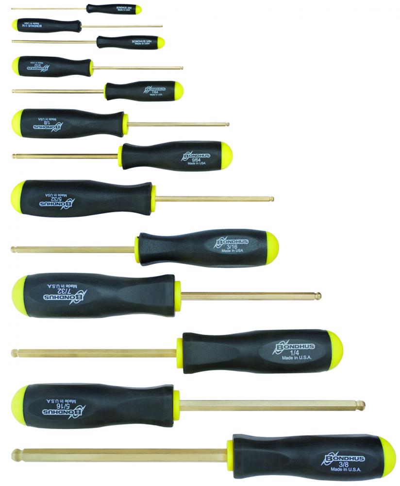 BONDHUS 13PC (.050-3/8) GOLDGUARD DRIVER SET