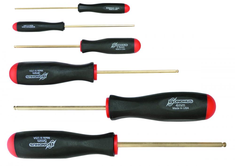 BONDHUS 6PC (1.5-6MM) GOLDGUARD™ BPT DRIVER SET