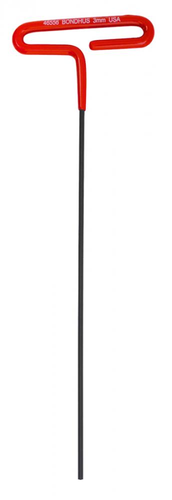 BONDHUS 3MM X 9&#34; CUSHION GRIP LOOOPED HEX T-HANDLE