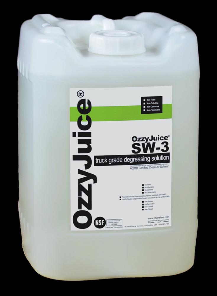 SmartWasher® OzzyJuice® SW-3 Truck Grade Degreasing Solution, 5 Gal