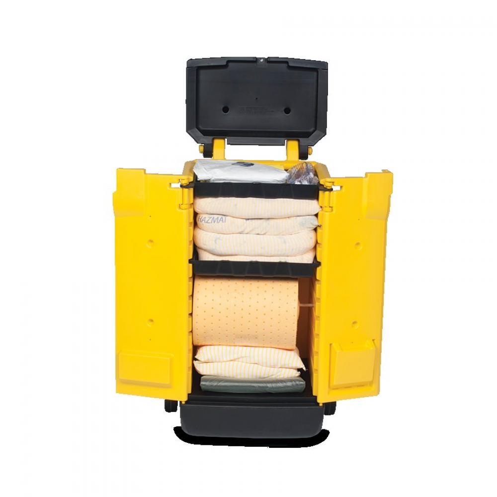 SPILL KIT. HAZ-MAT. 67L CAP. SMART CART