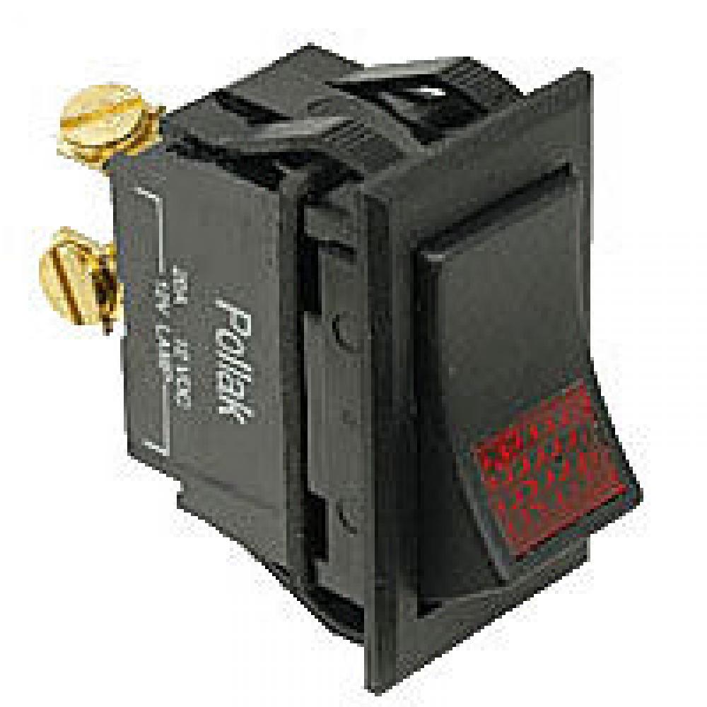 ROCKER SWITCH, ON-OFF RED PILOT LIGHT