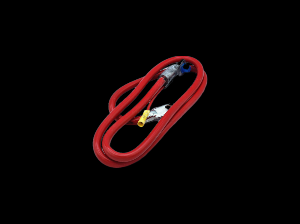 BATT CBL 4GA-SIDE TERM W/LEAD 45Inch RED
