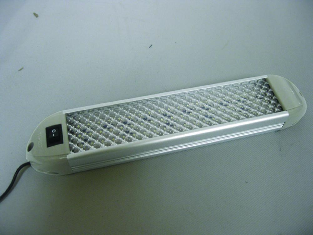 LED LMP DOME 8-1/4Inch X 1-5/8Inch 60-DIODES WITH SWITCH
