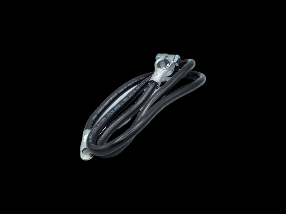 BATT CBL 2-1GA TOP POST NO LEAD 43 BLACK