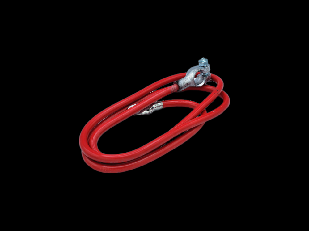 BATT CBL 4GA-TOP POST NO LEAD 56Inch RED