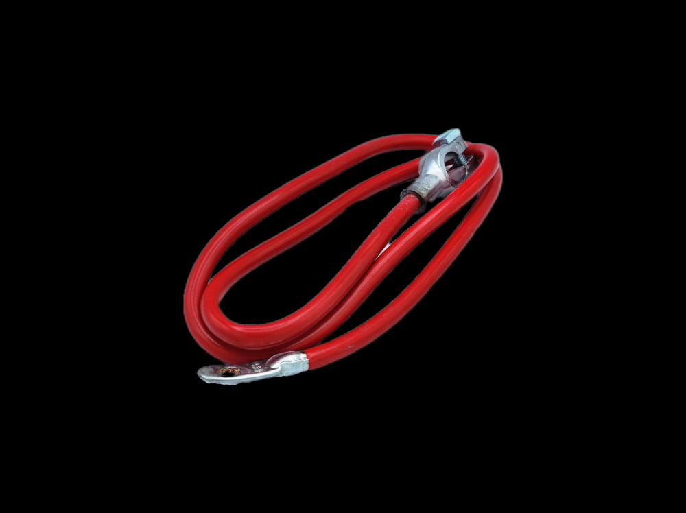 BATT CBL 4GA-TOP POST NO LEAD 43Inch RED