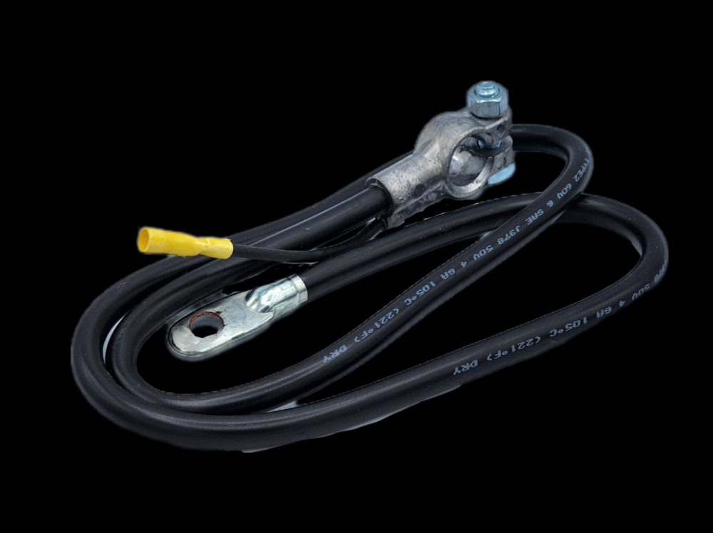 BATT CBL 4GA-TOP POST W/LEAD 38Inch BLACK