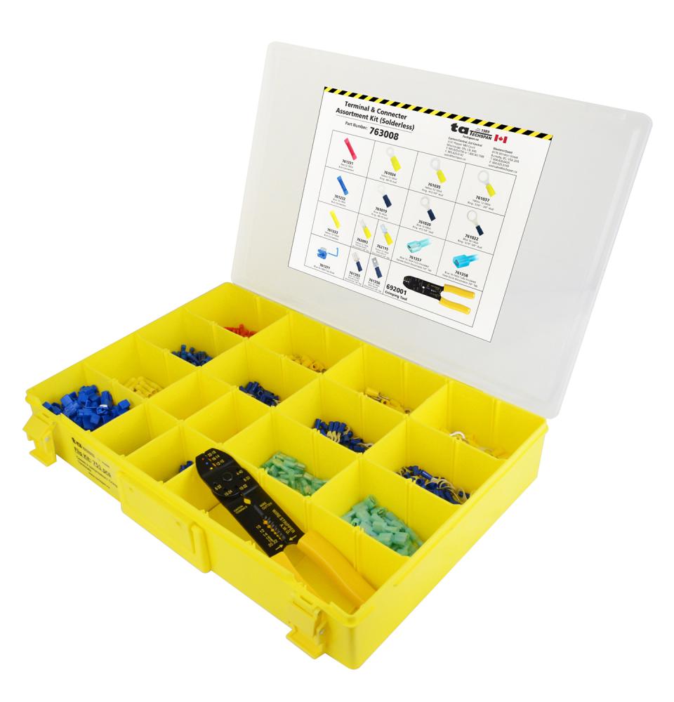 FLIP KIT, PVC TERM/CONN W/TOOL 17 ITEMS