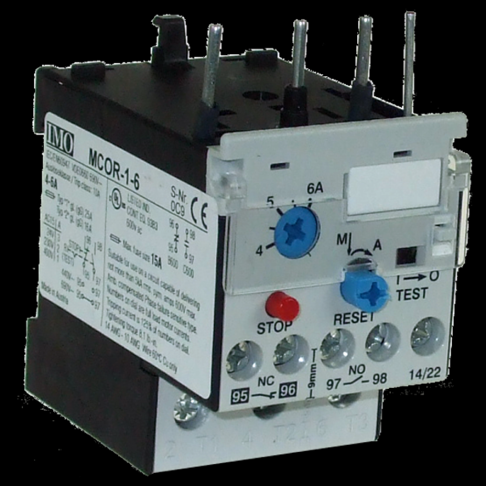 THERMAL OVERLOAD RELAY FOR MC10 TO