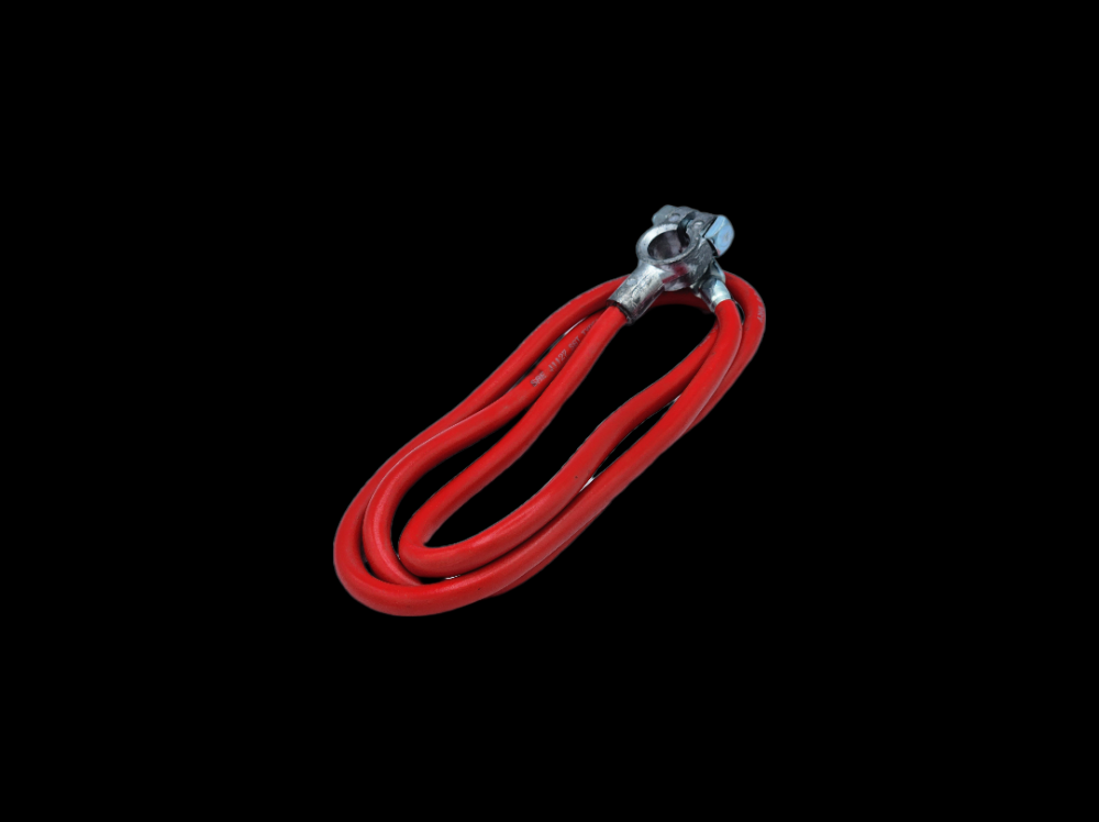 BATT CBL 4GA-TOP POST NO LEAD 53Inch RED