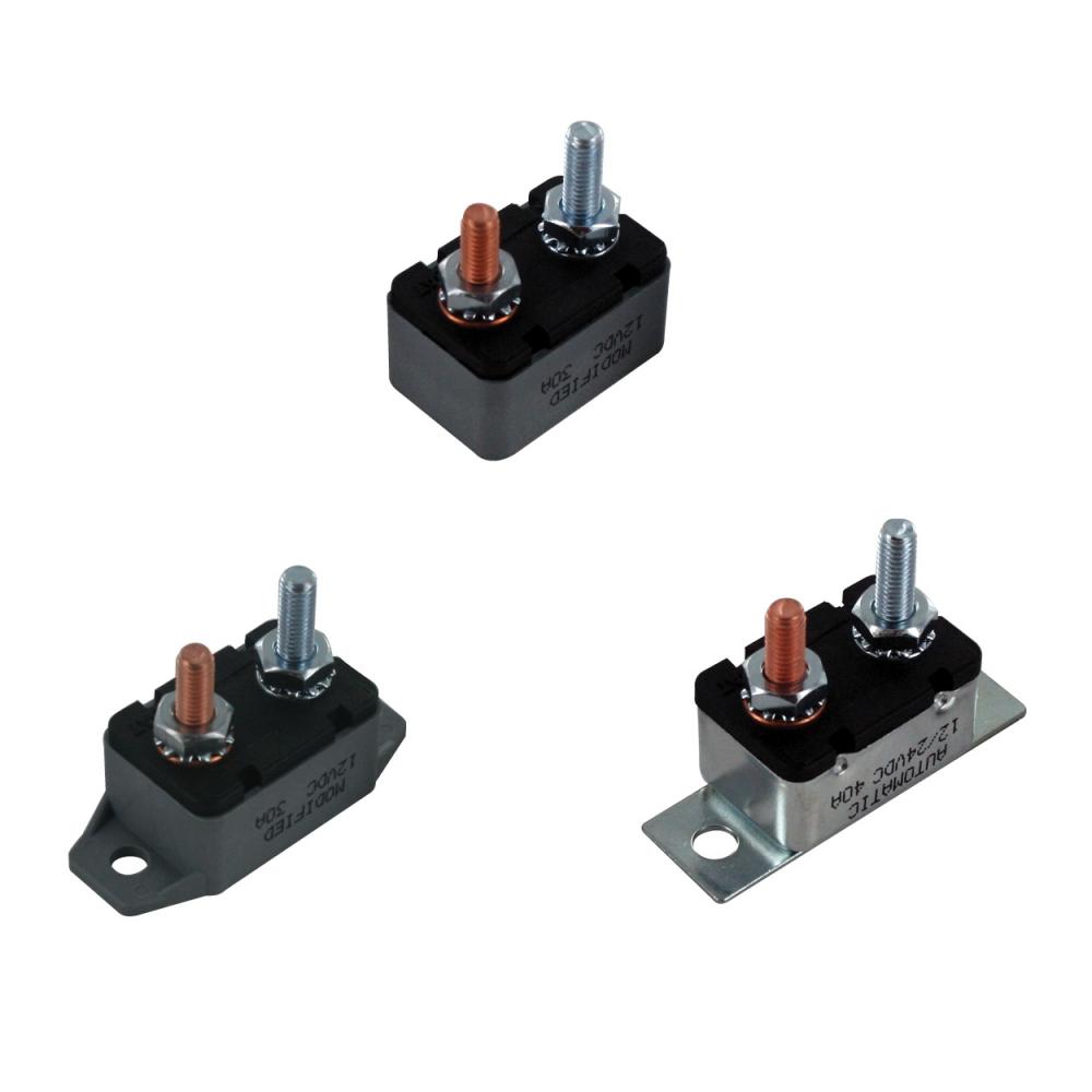 CIRC BRKR 6-24VDC AUTO-RESET 20A PLAS HSG