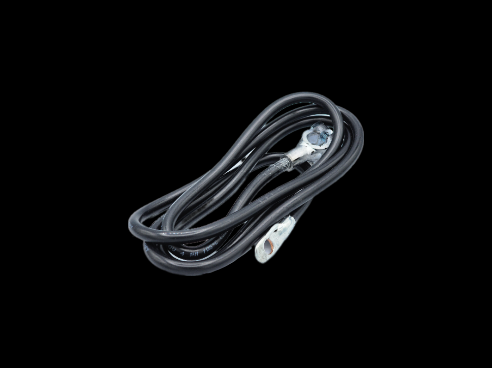 BATT CBL 4GA-TOP POST NO LEAD 72Inch BLACK