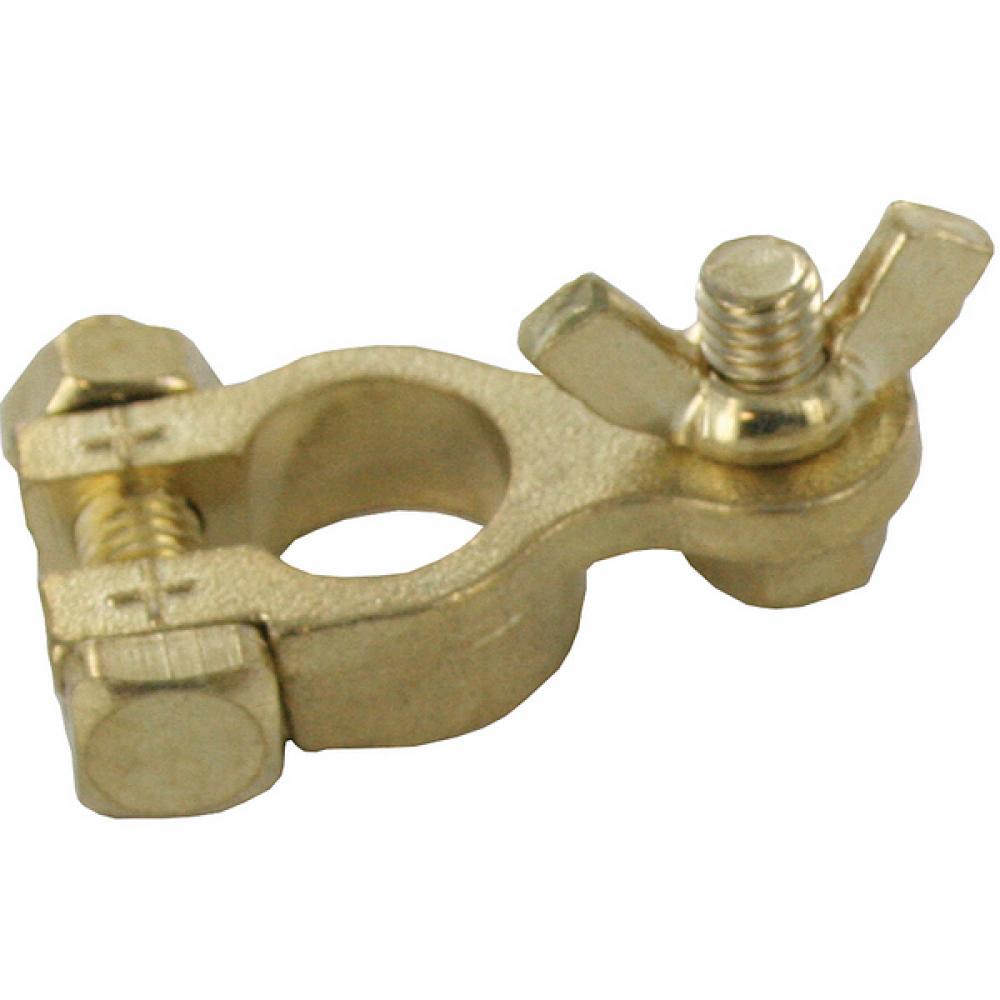 BATT TERM WING-NUT BRASS POSITIVE 3/8&#34; 10PK