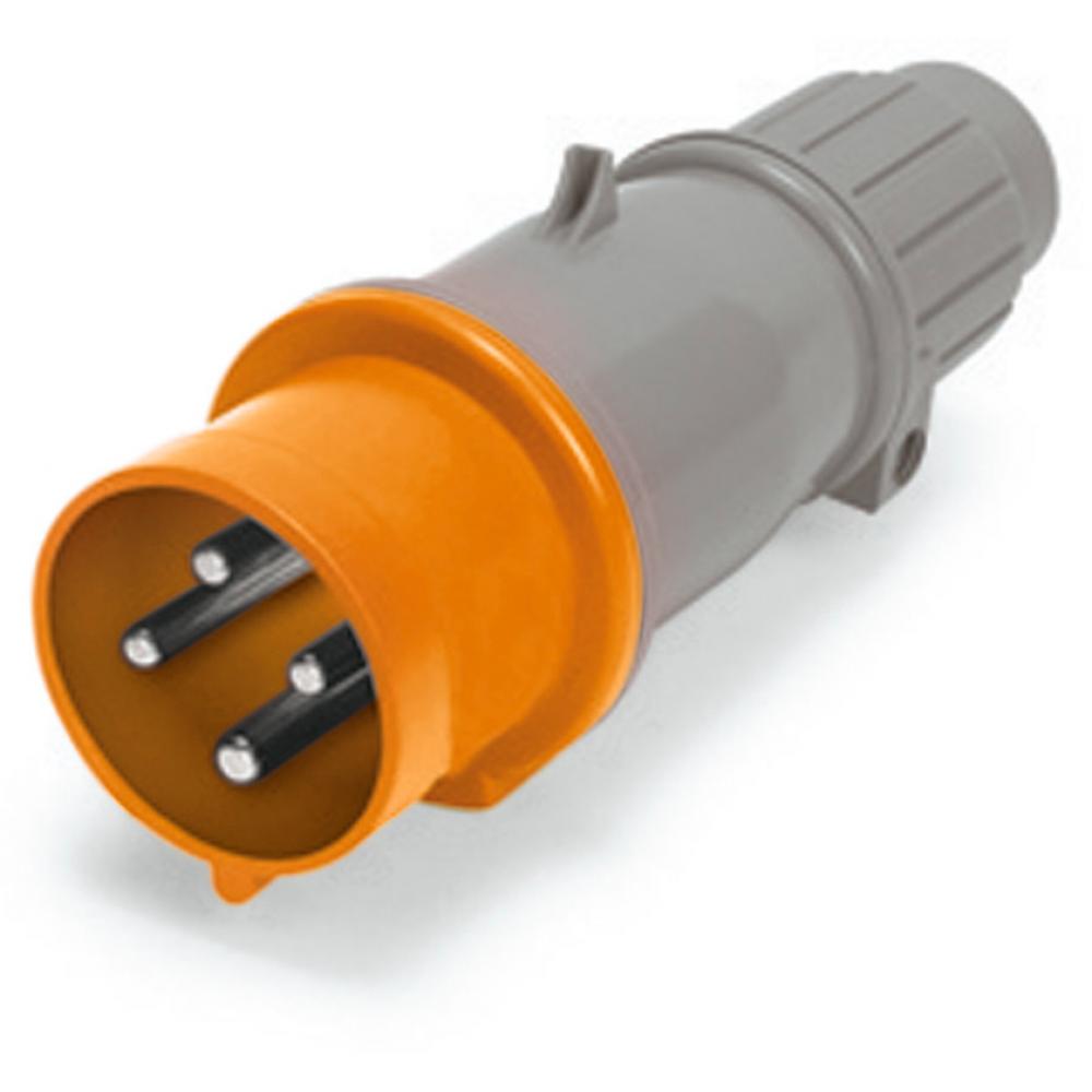 IP44 PLUG 20A  125/250VAC  3P 4W  SPLASHPROOF