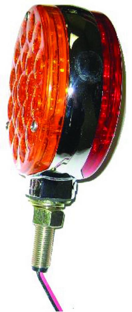 LED LMP DBL FACE RED/AMB CHR 24 DIODES