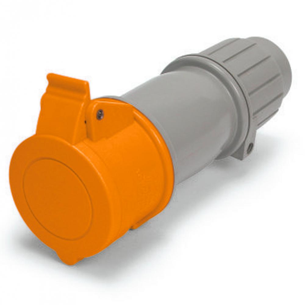 IP44 CONNECTOR 20A  125/250VAC  3P 4W  SPLASHPROOF