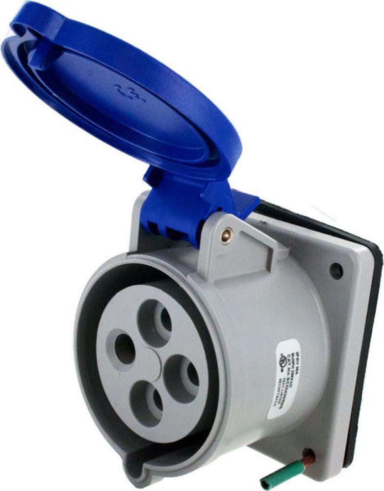 IP44 RECEPTACLE 30A  3phase delta 250VAC  3P 4W  SPLASHPROOF