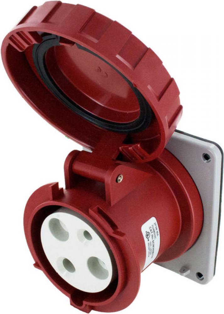 IP67 RECEPTACLE 60A  480VAC  2P 3W  WATERTIGHT
