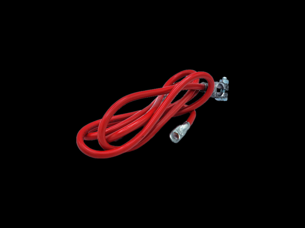 BATT CBL 4GA-TOP POST NO LEAD 72Inch RED