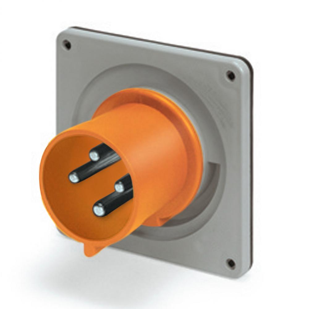IP44 INLET 20A  125/250VAC  3P 4W  SPLASHPROOF