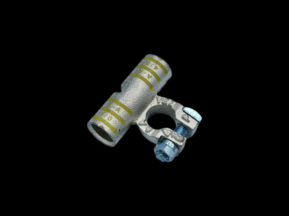 BATT TERM COPP/TIN FLAG POS 4/0GA 10PK