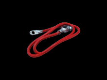 Techspan 767830 - BATT CBL 4GA-TOP POST NO LEAD 38Inch RED