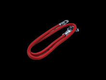 Techspan 767828 - BATT CBL 4GA-TOP POST NO LEAD 32Inch RED