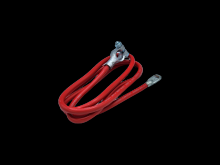 Techspan 767836 - BATT CBL 4GA-TOP POST NO LEAD 65Inch RED
