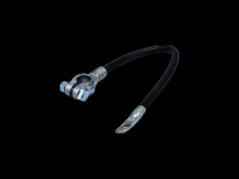 Techspan 767722 - BATT CBL 4GA-TOP POST NO LEAD 12Inch BLACK