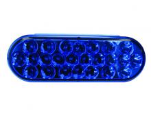 Techspan 740014 - LED LMP STROBE OVAL BLUE 24-DIODES QUAD