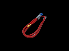 Techspan 767874 - BATT CBL 4GA-SIDE TERM W/LEAD 35Inch RED