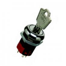 Techspan 35-3194 - Switch Key Lock On On SPDT 90 Tubular Key 4A 125V