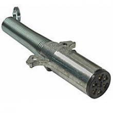 Techspan 11-702 - 7-WAY CONN PLUG, DIE-CAST W/CABLE GUARD