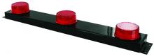 Techspan 713513 - 3/ROW ID LMP RED LED RND 2Inch BLKSTLFRM