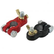 Techspan 762531 - BATT TERM UNIV [BLACK [5/16"] & RED [3/8"] W/WING-NUT LEAD 2PK