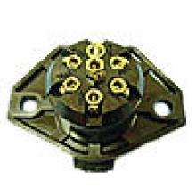 Techspan 764033 - TRLR CONN SOCKET FEMALE 7POLE GFN SOLID PIN