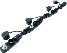 Techspan 767791 - BATT CBL 2/0GA CONNECT+PROTECT 4-BATT 21" BLACK
