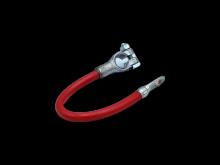 Techspan 767200 - BATT CBL 2-1GA TOP POST NO LEAD 10 RED