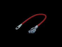 Techspan 767823 - BATT CBL 4GA-TOP POST NO LEAD 15Inch RED