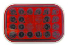 Techspan 735382 - LED LMP SLD RED S/T/T RECT[24-DIODES]