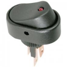 Techspan 35-3371 - Switch Rocker On Off SPST 30A 12Vdc Green Oval