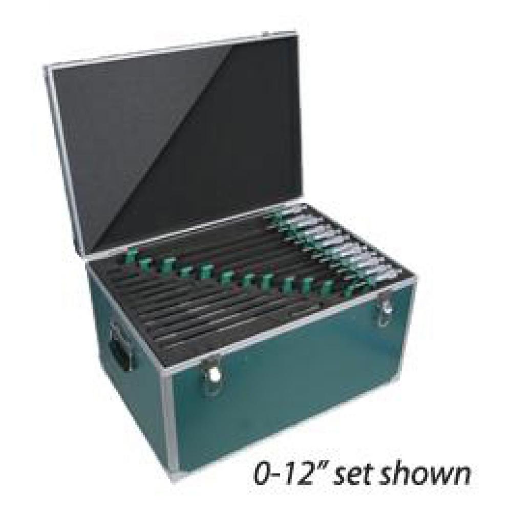 OUTSIDE MICROMETER SET 12PCS 0-12IN RES 0.0001IN