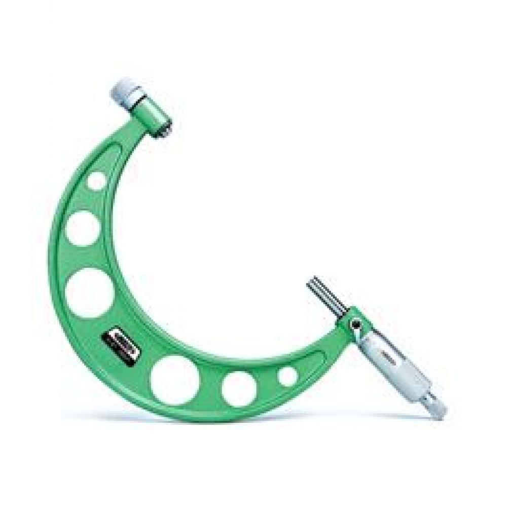 OUTSIDE MICROMETER WITH INTERCHANGEABLE ANVILS, 2-6&#34;, GRADUATION .0001&#34;