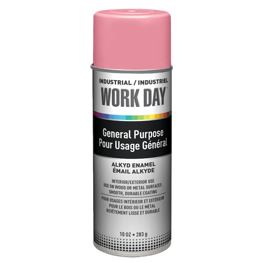 Krylon Industrial Work Day, Gloss, Pink, 10 oz.