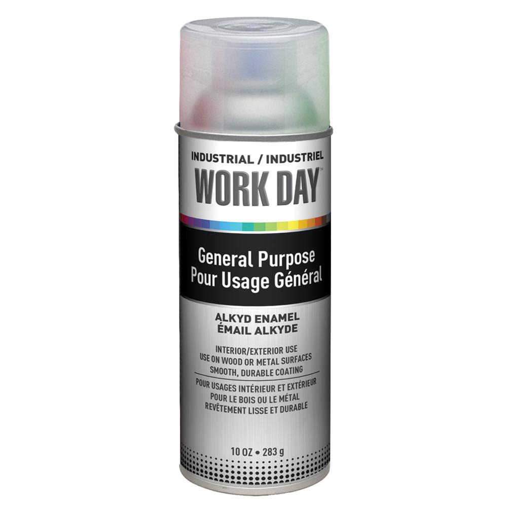 Krylon Industrial Work Day, Gloss, Clear, 10 oz.