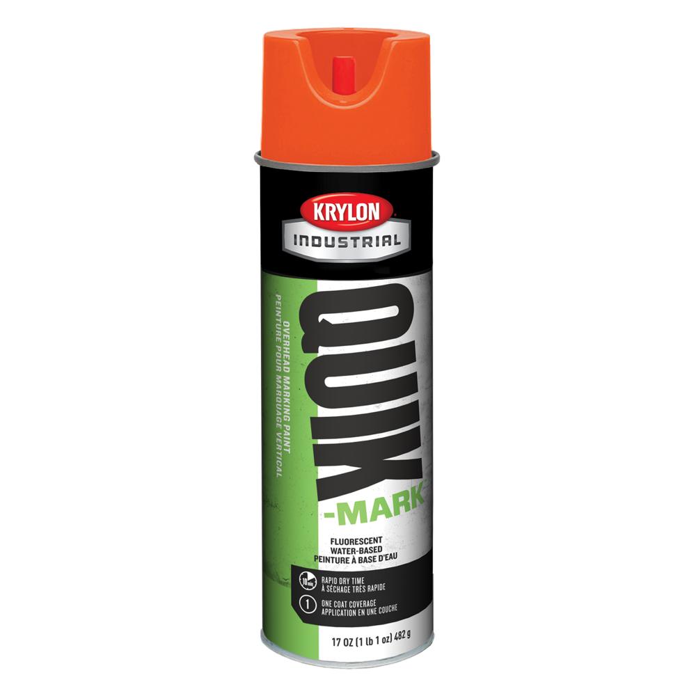 Quik-Mark Overhead Marking Chalk, Fluorescent Red-Orange
