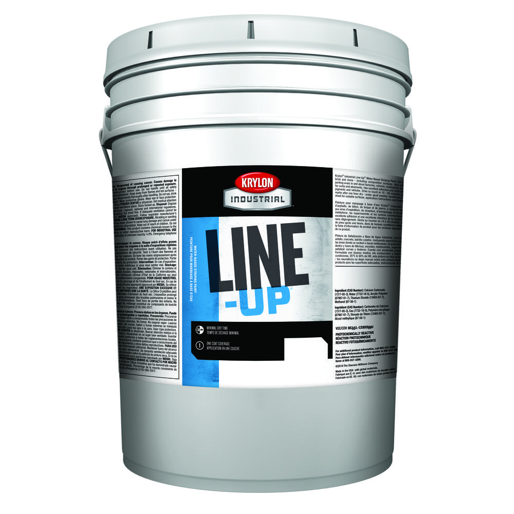 Line-Up Water-Based Pavement Striping Paint, Parking Lot Yellow