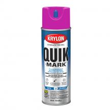 Krylon A03715004 - Krylon Industrial Quik-Mark Water-Based Inverted Marking Paint, Fluorescent Purple, 17 oz.