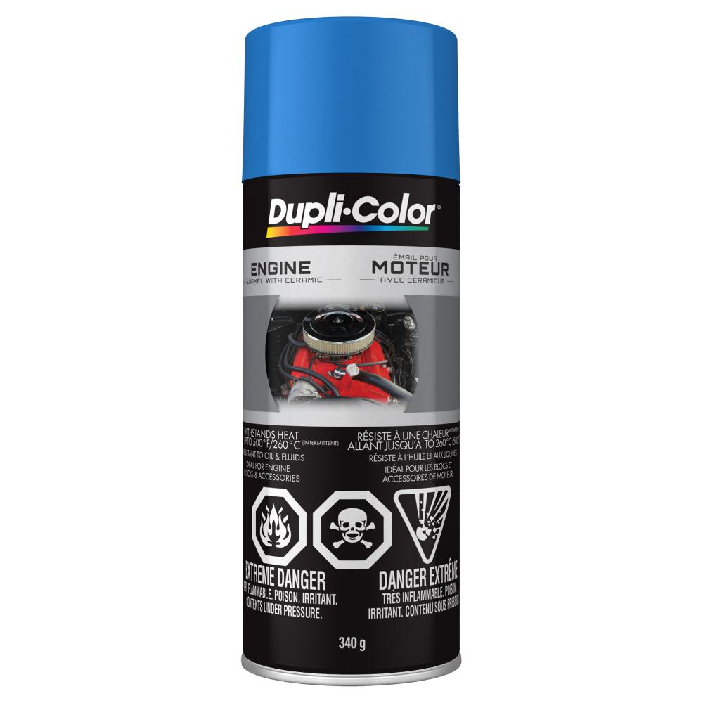 Dupli-Color Engine Enamel with Ceramic, Chrysler Blue, 12 oz.